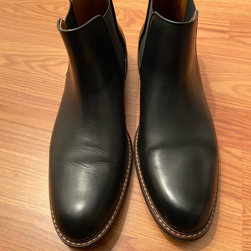 Nordstrom Mens Black Leather Chelsea Boots